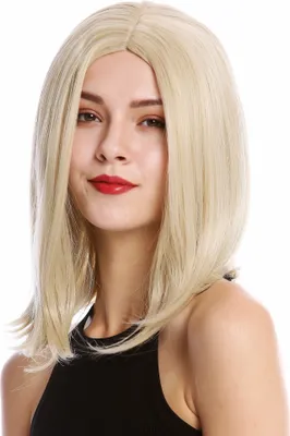 Produktbild von WIG ME UP Perücke kurz Longbob Scheitel Hellblond Mix YZF-4358-24B/613B