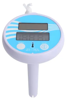 Produktbild von Schwimmendes Wasserthermometer, elektronisches Solarlade-LCD-Display für Schwimmbad