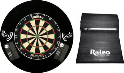 Produktbild von Steeldart Profi Set Scheibe Blade 6 + 2 Satz Pfeile + Catchring + Dartmatte