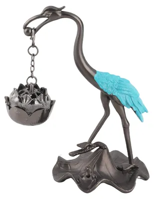 Immagine prodotto di Incensiere da appendere con motivo a forma di gru, innovativo, elegante, decorativo, promettente porta bastoncini in stile retrò per interni