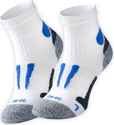 Produktbild von Stark Soul® Quarter Lauf- & Funktionssocken 2 Paar 35-38 weiß/blau
