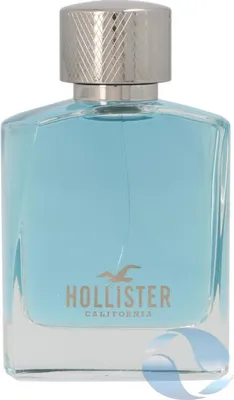 A bottle of Hollister Wave For Him Eau de Toilette for men.