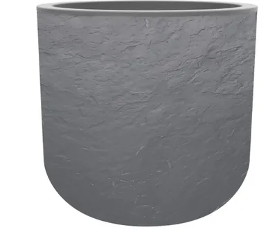 Produktbild von EDA Pflanzgefäß Vulcania Up Rund 40 cm Kieselgrau 32,5 Liter