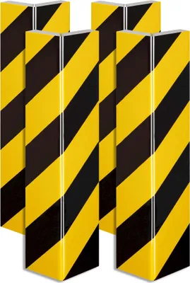 Productafbeelding van Wiltec garage wandbescherming, 4 stuks, elk 400 x 75 x 20 mm, set van 4 zelfklevende deurrandbeschermers voor uw auto, gemaakt van duurzaam EVA-materiaal, parkeerhulp voor de garage
