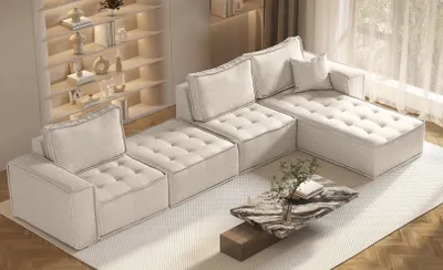 Produktbild von Kaiser Möbel Bohoo modulare Ecke XL Hellbeige Rechts