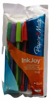 Obrázek produktu pro Papermate S0957191, Spona, Kuličkové pero, Černá, Modrá, Hnědá, Zelená, Světle modrá, Světle zelená, Oranžová, Růžová, Purpurová, Červená, 10 kusů, Střední