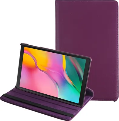 Produktbild von Mobigear DuoStand  Samsung Galaxy Tab A 10.1 (2019) Hülle Drehbare Klapphülle - Lila