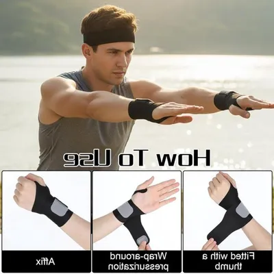 Elastische Handgelenkstütze für Tendinitis, Karpaltunnelsyndrom, Schmerzlinderung und Sportaktivitäten