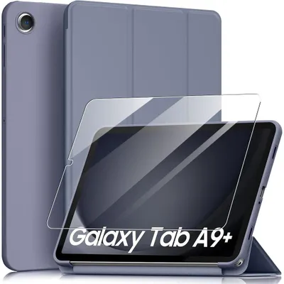 Image de Coque + Verre Trempé pour Samsung Galaxy Tab A9+ / A9 Plus (11 Pouces) Protection Anti-Rayures Slim - Violet