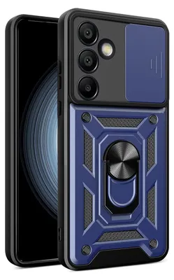 Produktbild von Hybrid Armor Camshield Hülle für Samsung Galaxy A56 - Blau KP39809