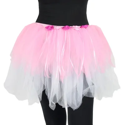 Produktbild von Petticoat Tutu mit Blumen pink
