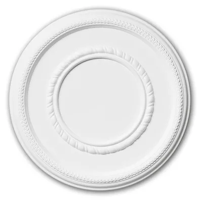 Produktbild von PROFHOME 156004 Rosette aus Polyurethan Deckenrosette Zierelement Ø 43,5 cm