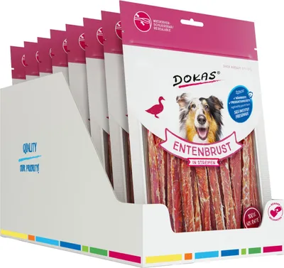 Produktbild von DOKAS Entenbrust in Streifen 250g 8er Pack
