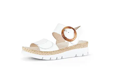 Produktbild von Gabor Shoes Riemchensandalen - Weiß Nappa : Normal : 44 Weite: Normal Größe: 44