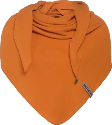 Produktbild von Knit Factory Liv Dreieckstuch - Rost - 190x85 cm