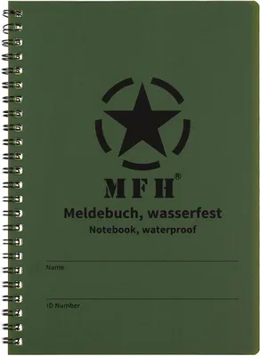 Produktbild von Meldebuch, wasserfest, Spiralbindung