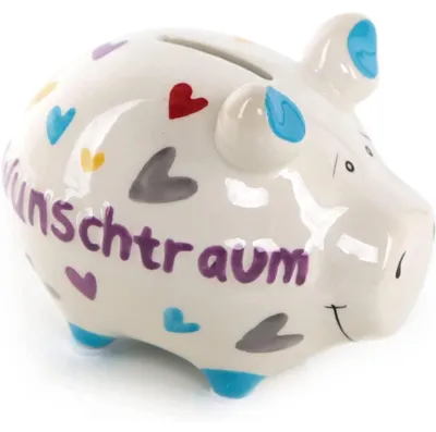 Produktbild von Sparschwein Wunschtraum aus Keramik - Bunte Spardose