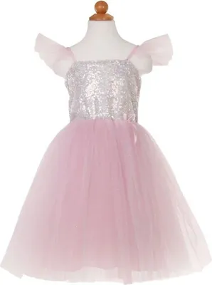 Produktbild von Pailletten-Prinzessinnenkleid, für 5-6 Jahre - Kinderkostüm