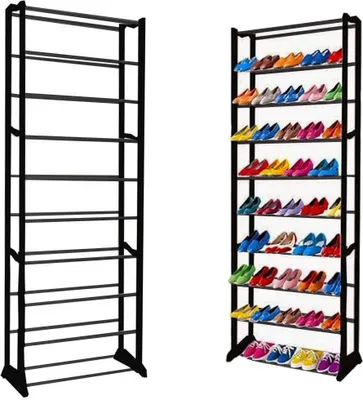 Obrázok produktu pre Verk Skladací botník Amazing Shoe Rack 30 párov čierna