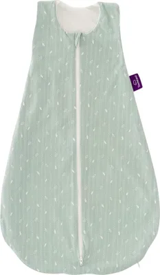 Produktbild von Träumeland GOTS Schlafsack LIEBMICH Blätter mint Größe 70