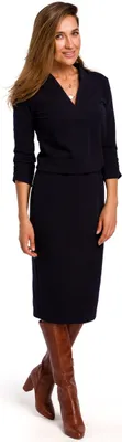 Produktbild von Stylove Formelle Frauenkleider Konstantyn S194 dunkelblau XL