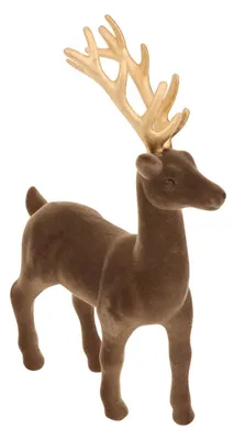Produktbild von Braunes Samt-Rentier, H. 28 cm