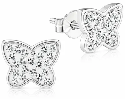 Produktbild von LUISIA® Ohrringe "Schmetterling" mit Kristallen von Swarovski® | Kristall