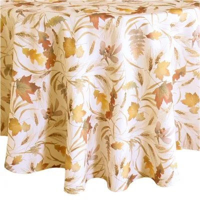 Produktbild von Tischwäsche mit Motiv Herbstlaub 170 cm rund