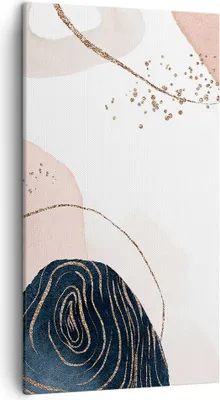 Produktbild von Bild auf Leinwand - Leinwandbild - Einteilig - Abstraktion Modern Grafik - 45x80cm - Wand Bild - Wanddeko - Wandbilder - Leinwanddruck - Bilder - Wanddekoration - Leinwand bilder - PA45x80-4217