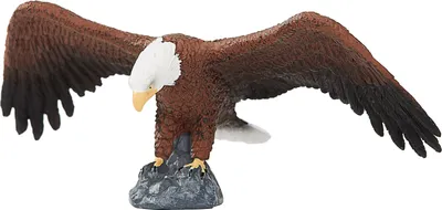 Obrázek produktu pro Mojo Fun American Bald Eagle, 3 rok/roky, Wildlife, Hnědá, Černá, Bílá, Polyvinylchlorid (PVC)