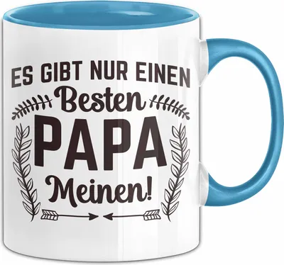Produktbild von Papa Tasse Geschenk Zum Vatertag Es Gibt Nur Einen Besten Papa Meinen Kaffee-Becher (Blau)