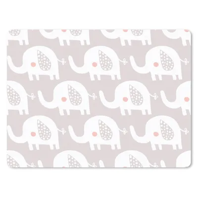 Produktbild von MuchoWow® Mauspad Mousepad Elefant - Design - Punkte 40x30 cm - Mousepads - Maus Mat - Pad - Mausunterlage - Anti Rutsch