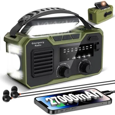 Zdjęcie produktu dla Przenośne radio solarne z Bluetooth do użytku na zewnątrz