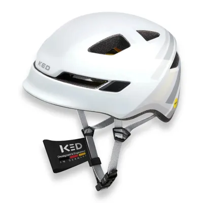 Produktbild von KED Pop II Kinder Fahrradhelm mit LED Rücklicht – Verbesserte Belüftung Für Mehr Komfort Und Sicherheit Farbe: grey Größe: 52-56 (M)