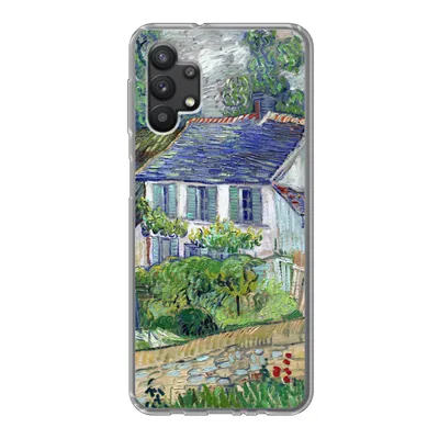 Produktbild von MuchoWow® Handyhülle Schutzhülle Hülle für Samsung Galaxy A32 5G Haus in Auvers - Vincent van Gogh Silikon Softcase Handy Hülle - Softcase