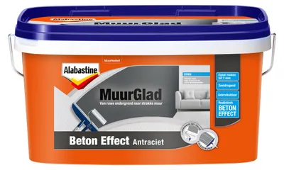 Productafbeelding van Alabastine - Muurglad Beton Effect - Beton Antraciet - 5 L