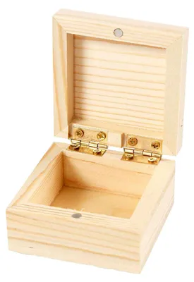 Image de Houten Sieradendoosje met Magnetische Sluiting