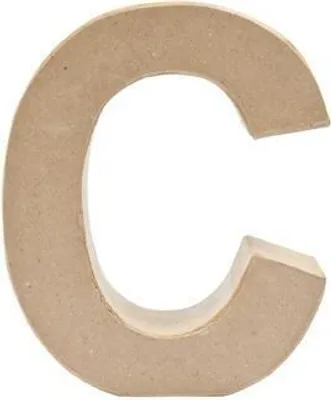 Produktbild von Pappmache Buchstabe 'C' stehend zum basteln kreativ Rico Design Idee