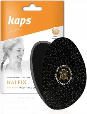 Produktbild von Bequeme Halbschuheinlagen aus Leder - Kaps Halfix Black Schuheinlagen - Größe 37/38 EUR