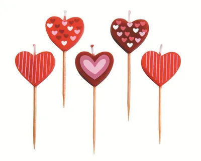 Immagine prodotto di Set di candele "cuore" - 5 pezzi