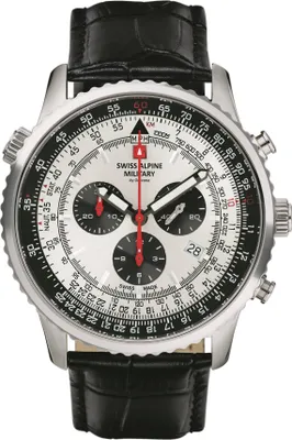 Produktbild von Swiss Alpine Military pánské hodinky chronograf analogové quartz 7078.9538SAM kůže