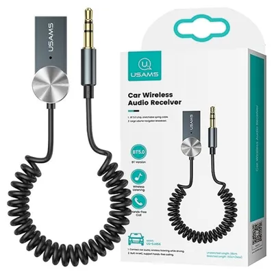 Immagine prodotto di Usams Mašininis AUX (3.5m) - Bluetooth 5.0 audio adapteris USAMS, juodas
