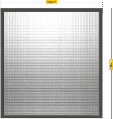 Produktbild von Schellenberg Insektenschutzfenster ACTION, 100 x 120 cm, anthrazit, 70987
