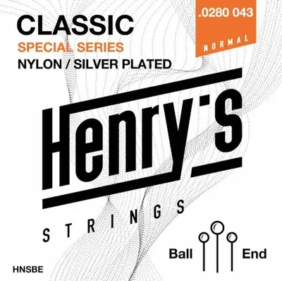 Produktbild von Henry's Nylon Silver Ball End 0280-043 S Nylon Konzertgitarren Saiten