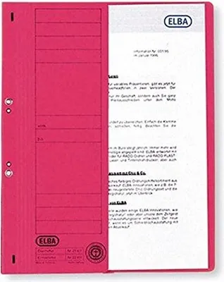 Immagine prodotto di Raccoglitore ad occhielli ELBA in cartone, rosso, pinzatura commerciale mezza copertina, confezione da 50 pezzi - 50 pezzi (21451 RO)