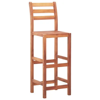Immagine prodotto di vidaXL Sgabello da bar 4 pezzi in legno massiccio di acacia