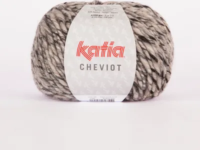 Produktbild von CHEVIOT von Katia - GRIS CLARO (100) - 100 g / ca. 120 m Wolle