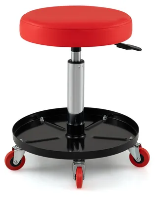 Produktbild von KOMFOTTEU Werkstatthocker, höhenverstellbarer Rollhocker 150 kg belastbar