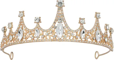 Produktbild von Boland 664576, Karnevals-Tiara, Erwachsener, Weiblich, Eisen, Acryl, Rose, Gold, 50 g