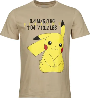 Produktbild von Pokémon T-Shirt Herren Pikachu beige S